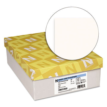 Neenah Paper Classic Crest #10 Envelope, Commercial Flap, Gummed Closure, 4.13 X 9.5, Classic Natural White, 500-box freeshipping - TVN Wholesale